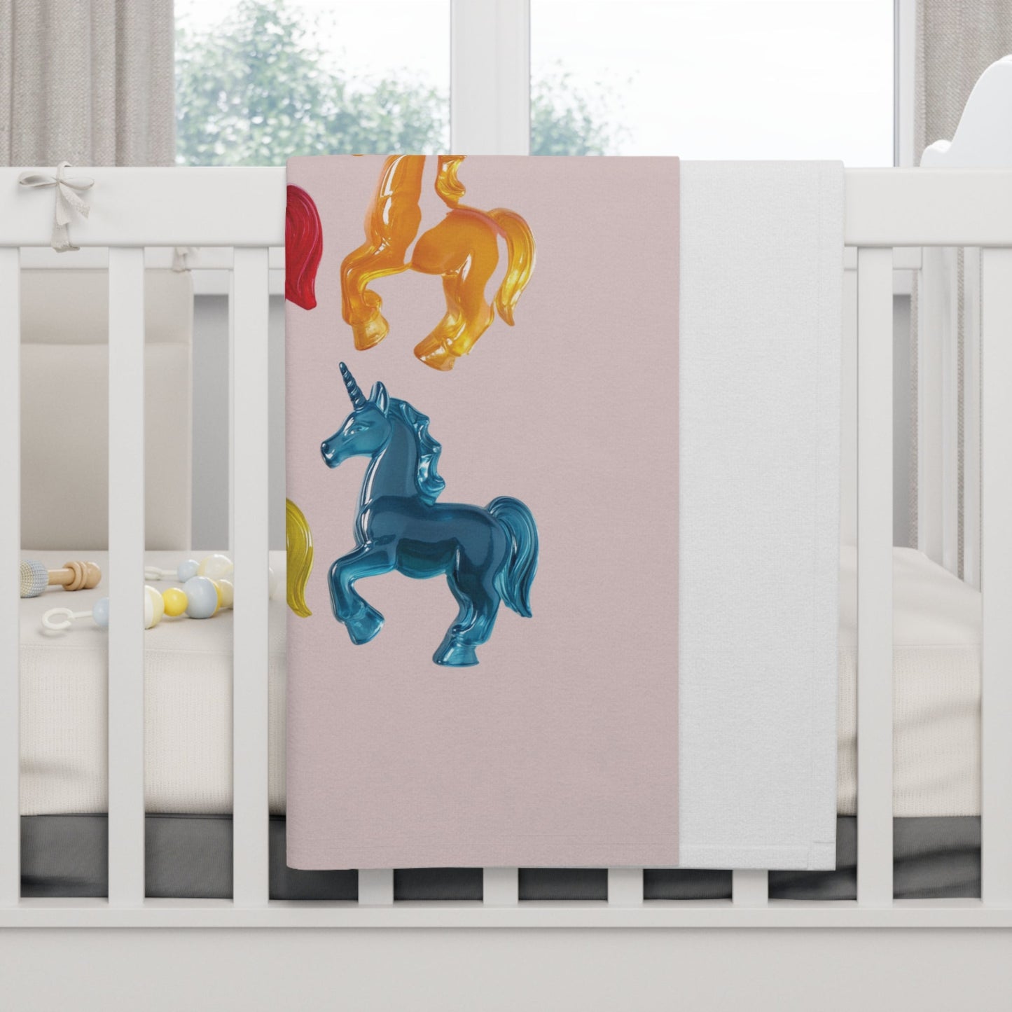 Soft Fleece Baby Blanket with Delightful Unicorn Design