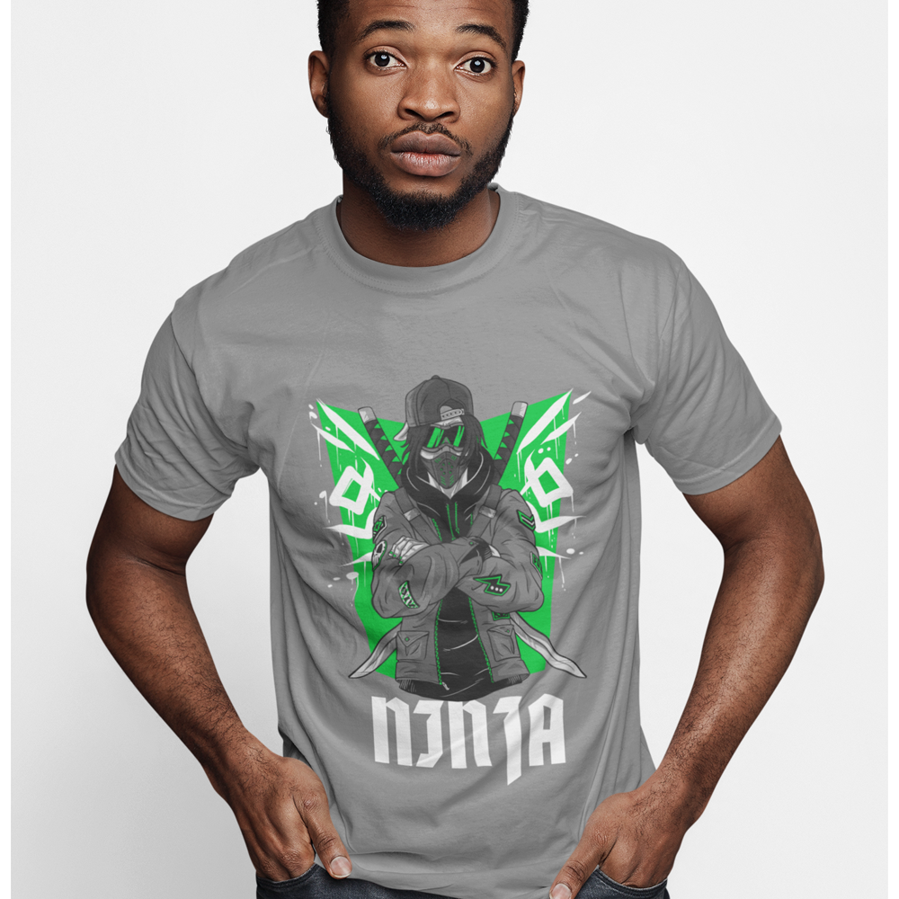 Green Ninja Graphic Tee for Men