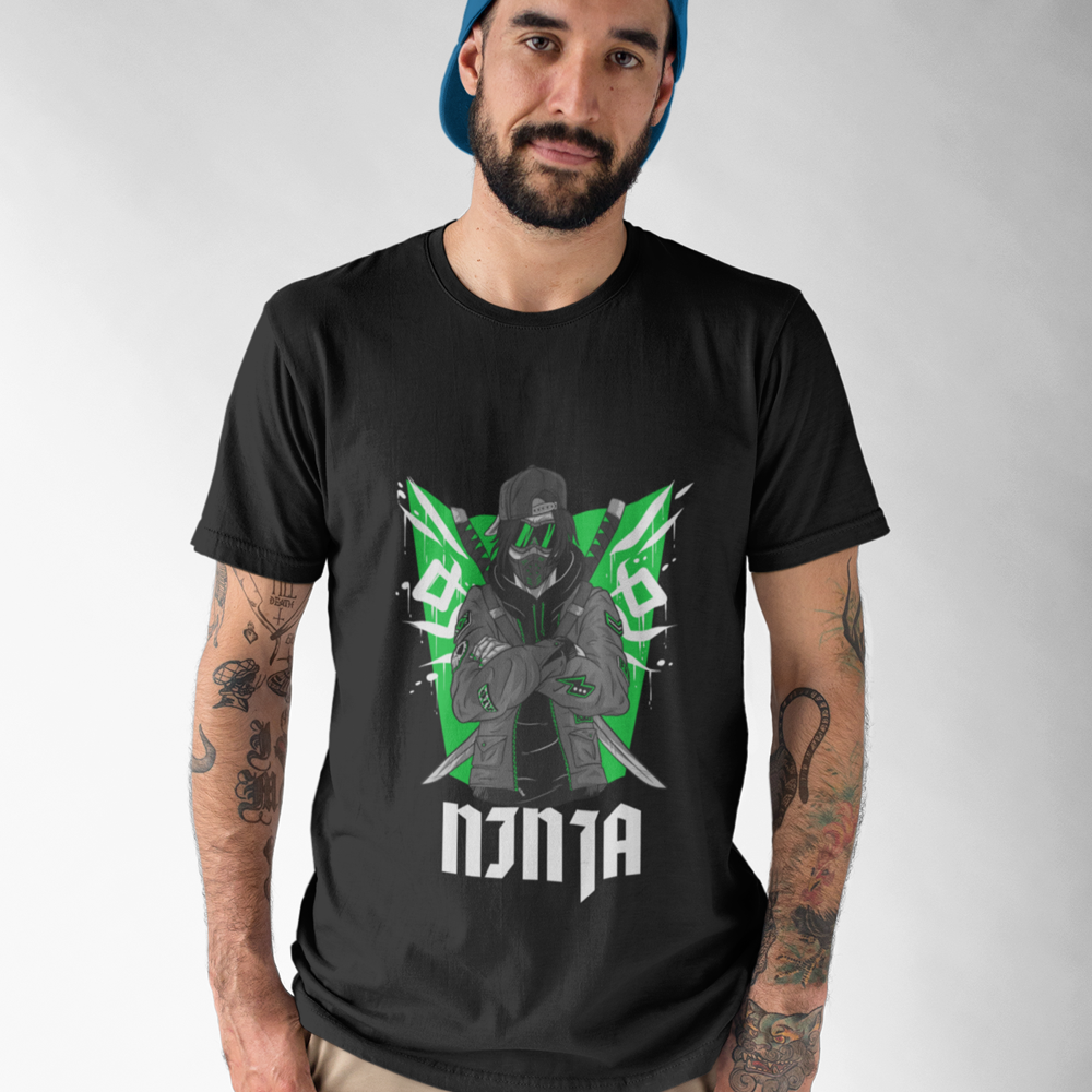 Green Ninja Graphic Tee for Men