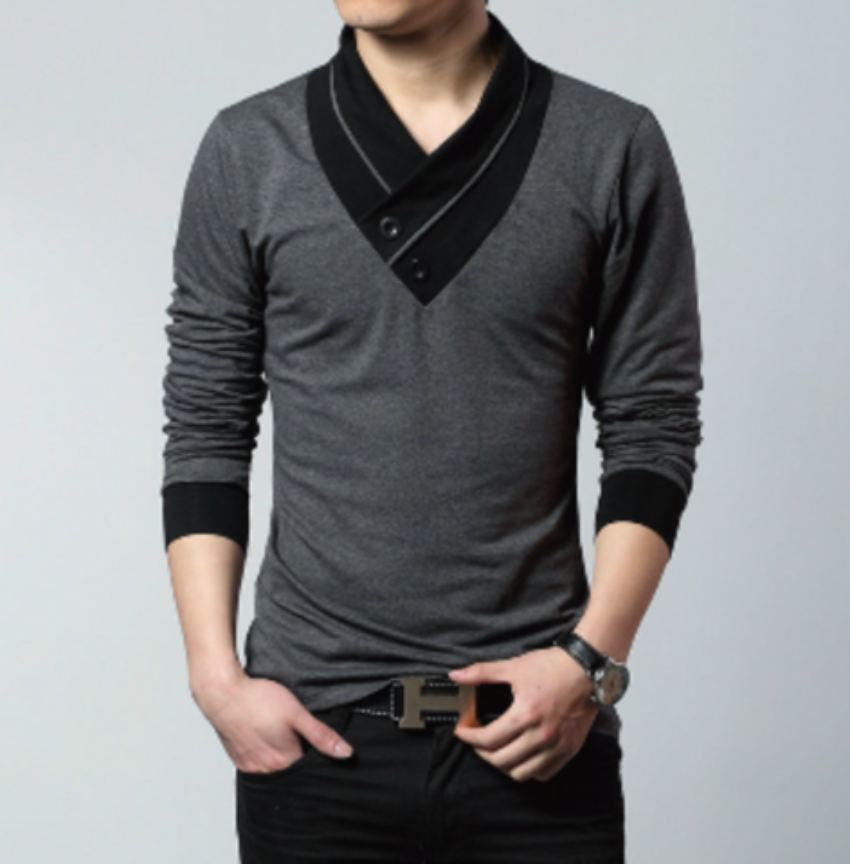 Streetwear Inspired Long Sleeve Men's Top