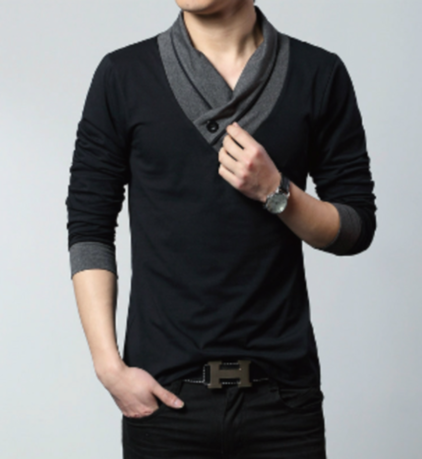 Streetwear Inspired Long Sleeve Men's Top