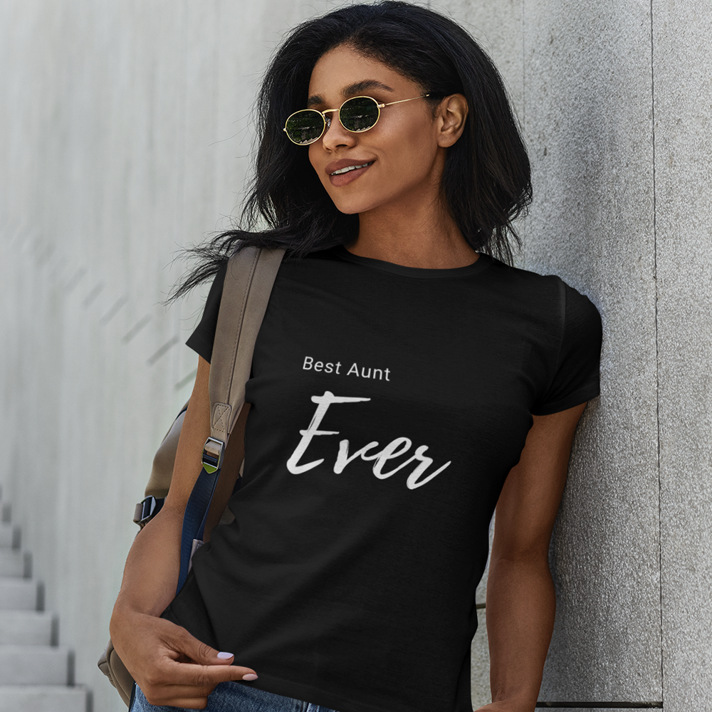 Black Logo T-Shirt for the Greatest Aunt