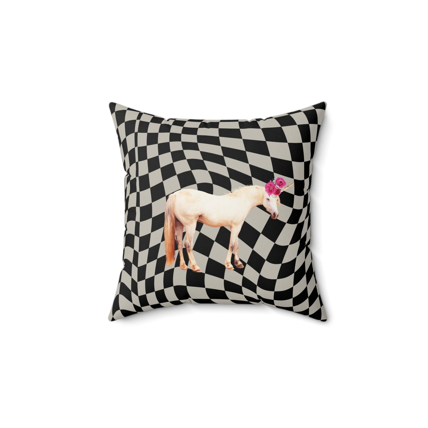 Retro Enchanted Unicorn Square Pillow - Available in 3 Sizes