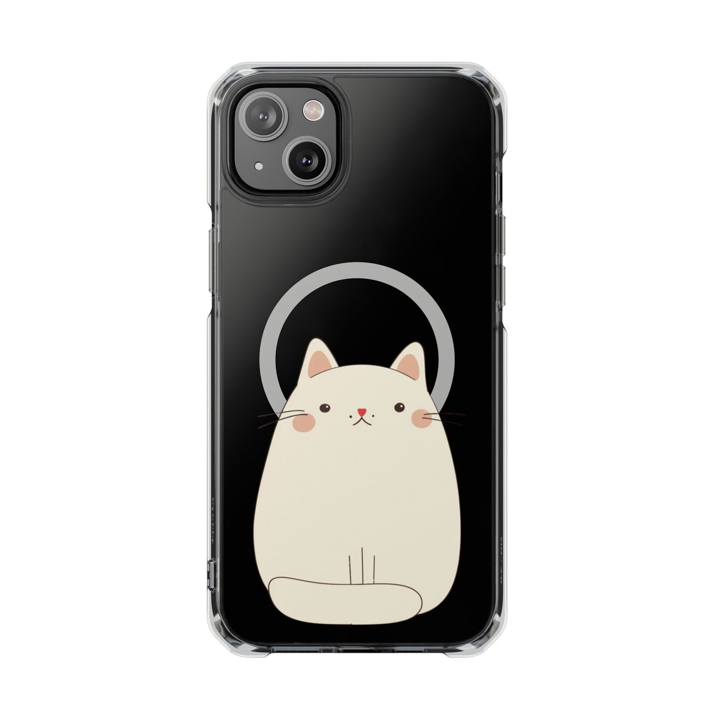 Chubby Cat Magnetic iPhone Case with Kawaii Design by Oneticase