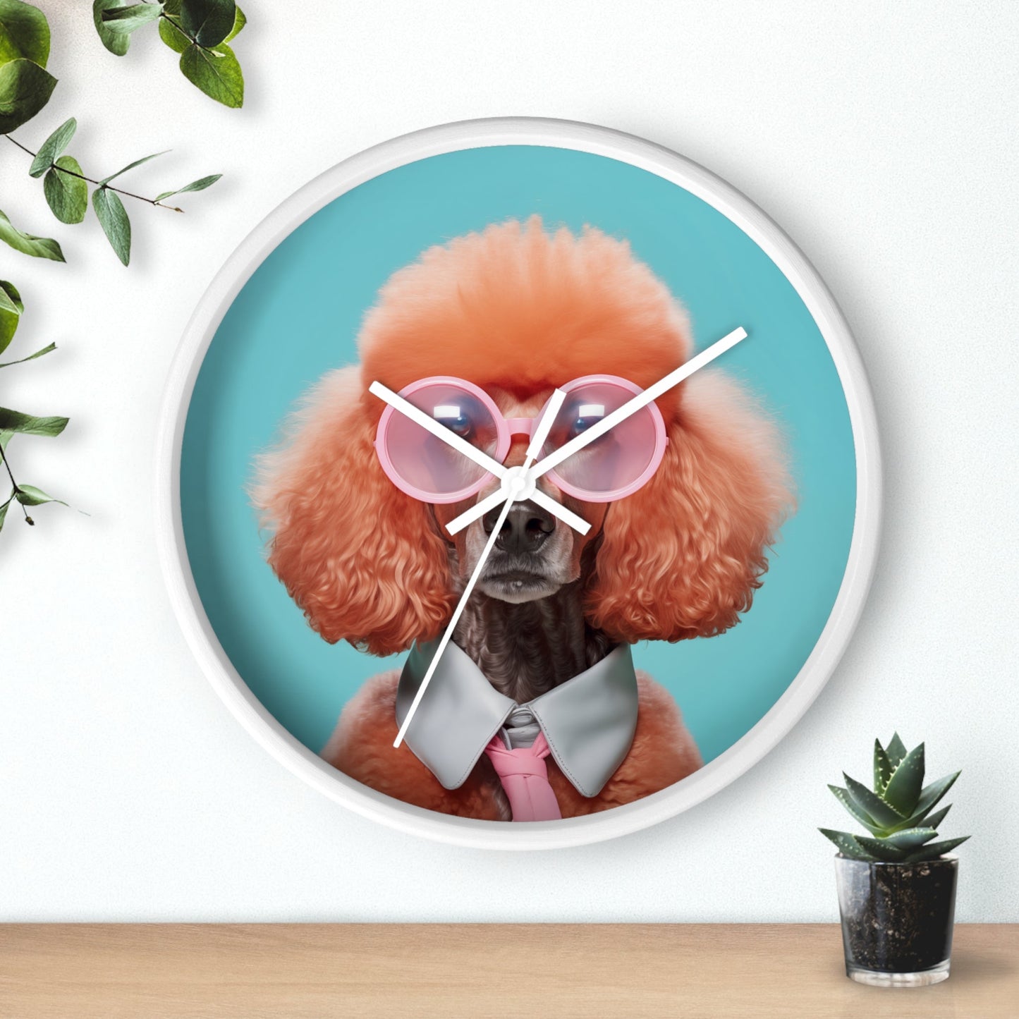 Cool Canine with Sunglasses Wall Timepiece