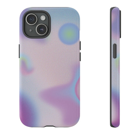 Floating Orbs Tough iPhone Case with Gradient Design