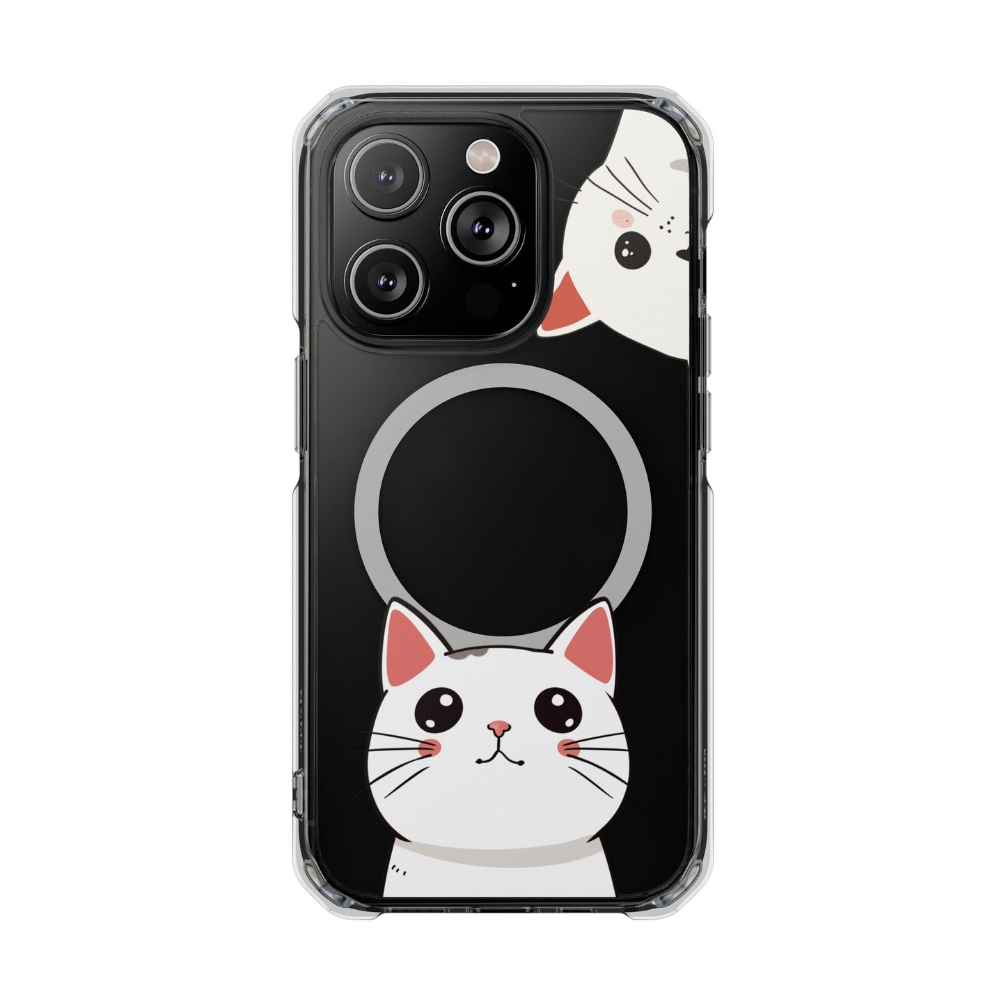 Oneticase Magnetic Case for iPhone with Cute Cat Close-Up Design