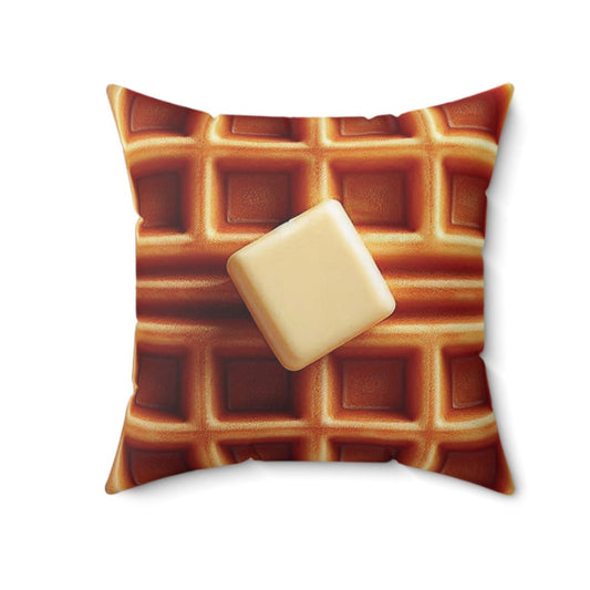 Waffle Bliss Square Pillow - 3 Sizes