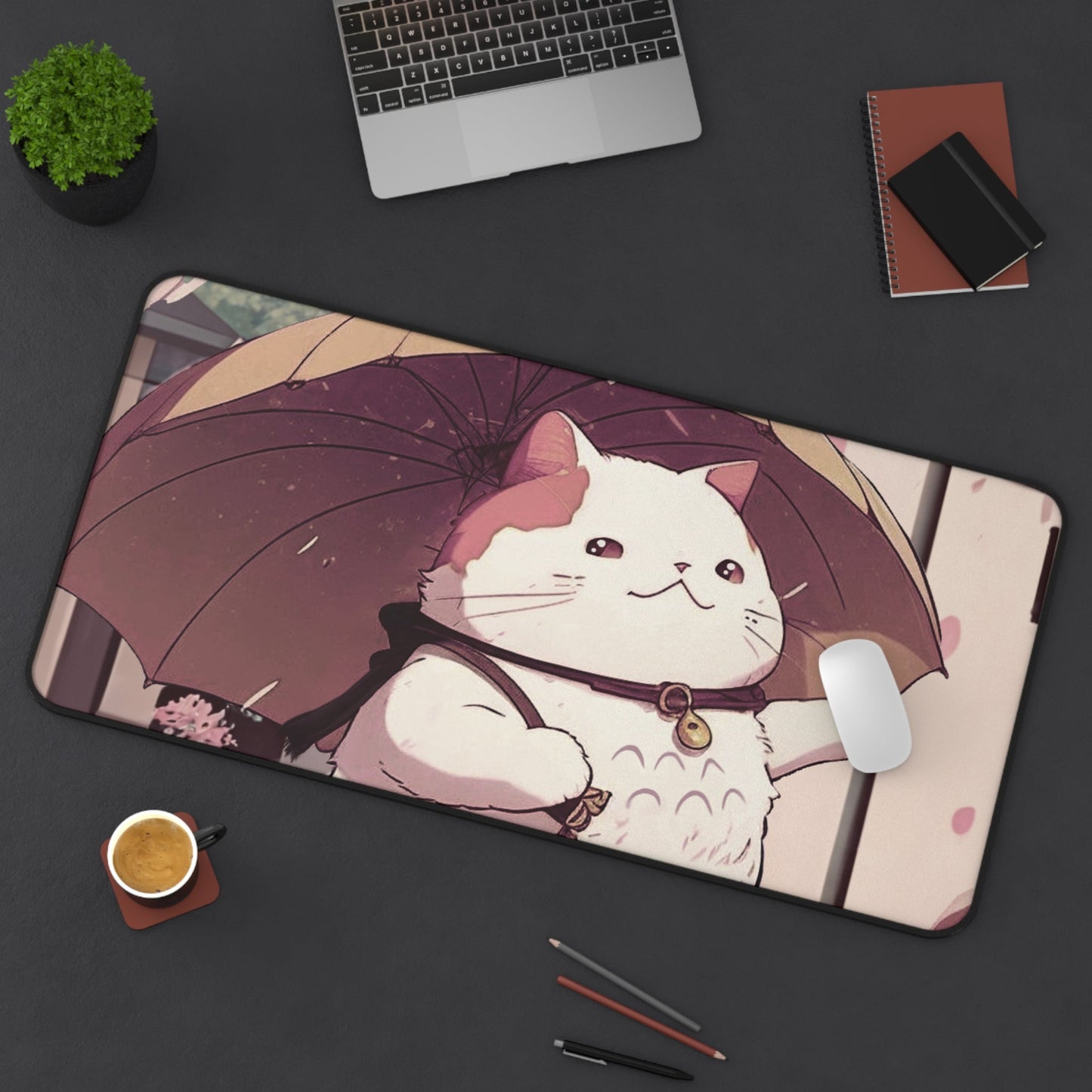 Large Mouse Pad for Anime Cat Lovers