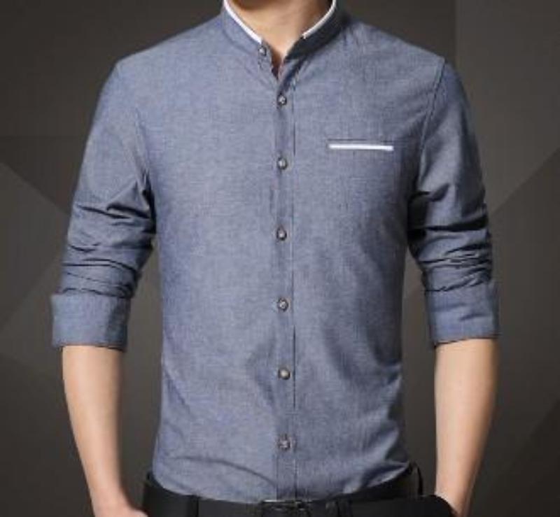 Mandarin Neck Men's Shirt
