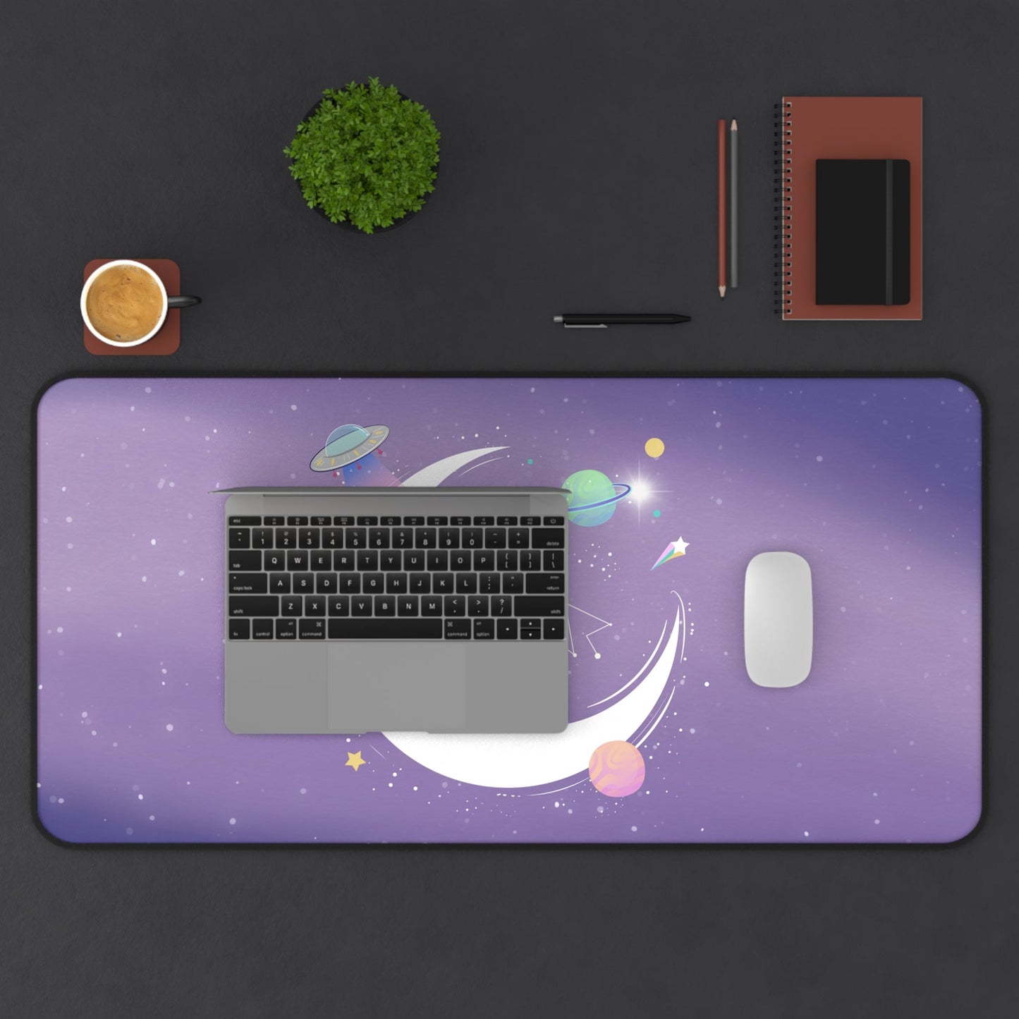 Alien Space Theme Desk Mat: Embrace the Chill