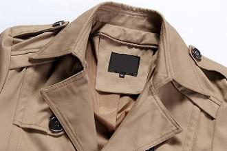 Detachable Hooded Beige Men's Trench Coat
