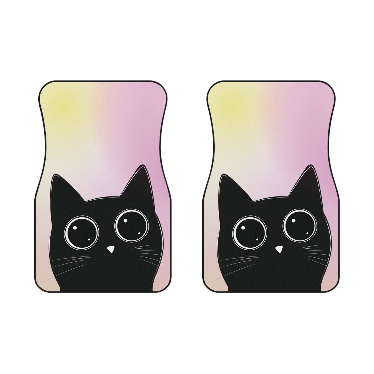 Charming Feline Vehicle Floor Mats (Set of 2)