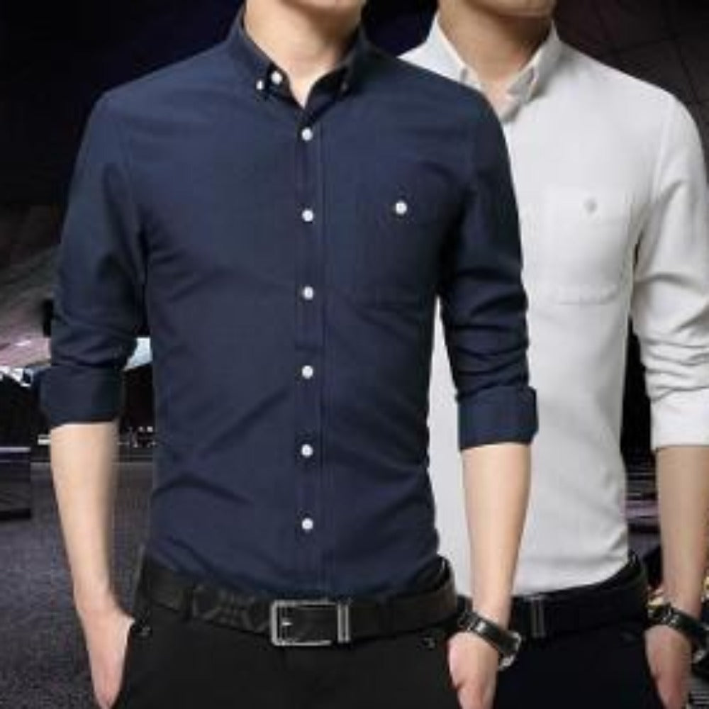 Classic Men's Shirt with Button Front