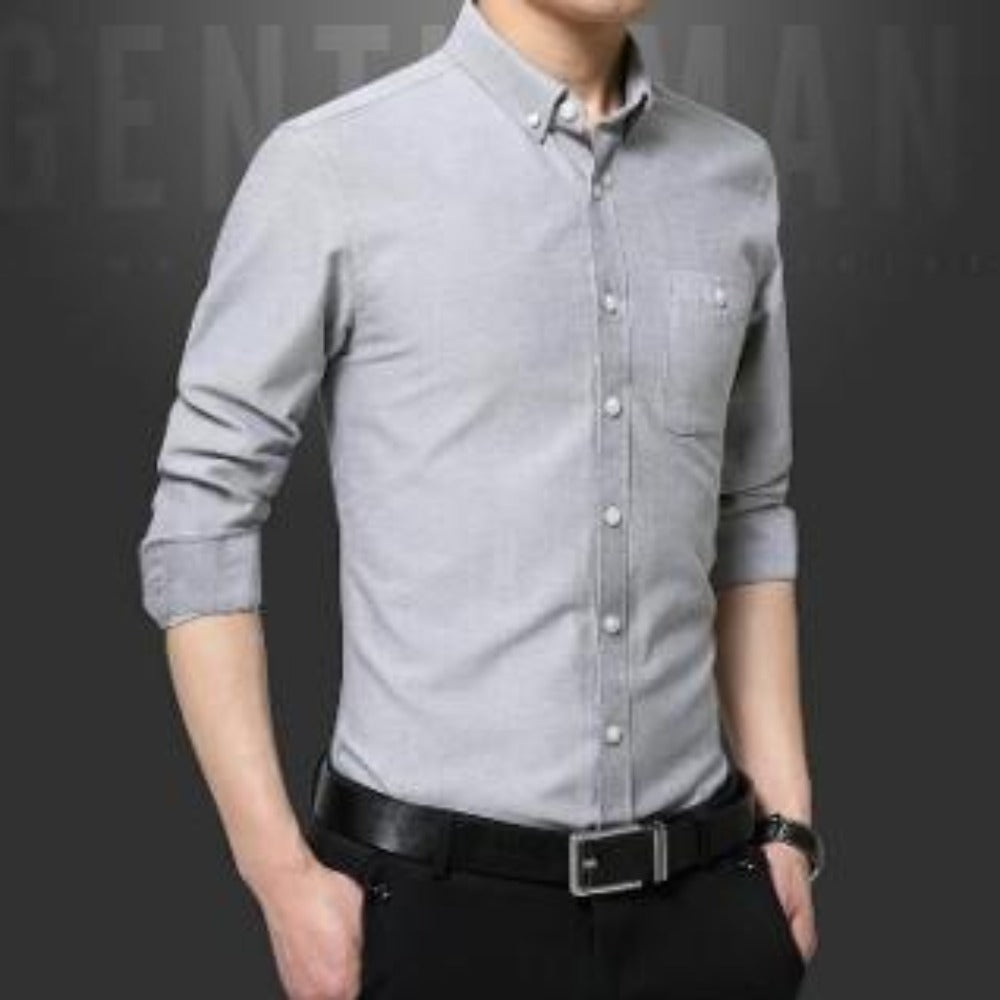 Classic Men's Shirt with Button Front