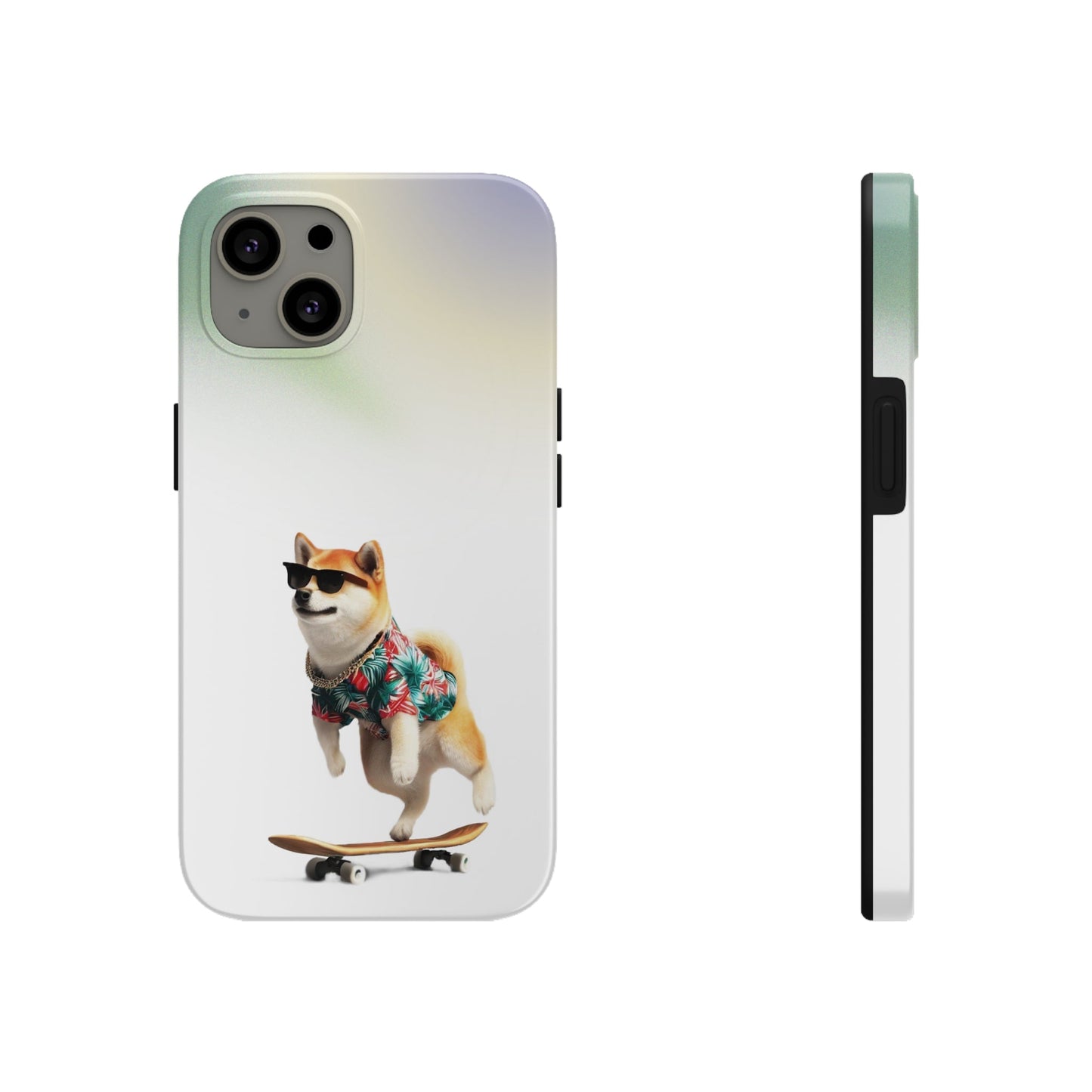 Gradient Touch Case for iPhone with Wireless Charging - Shiba Edition