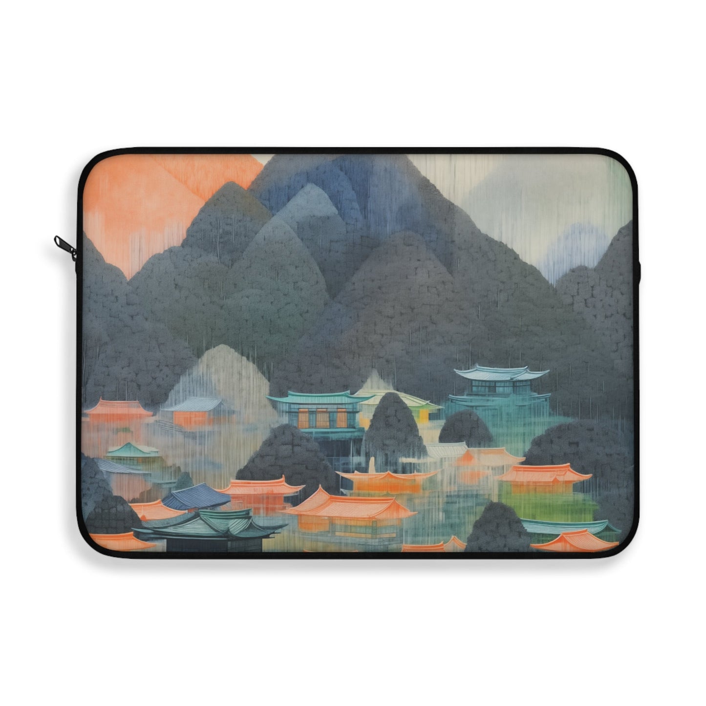 Artistic Japanese Countryside Laptop Sleeve