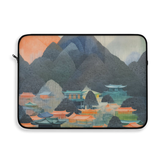 Artistic Japanese Countryside Laptop Sleeve