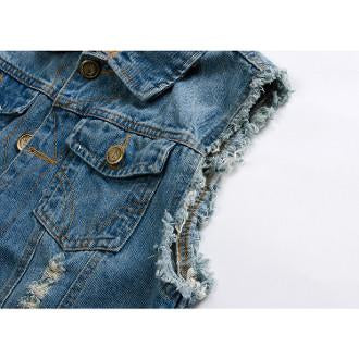 Street Style Denim Vest for Men