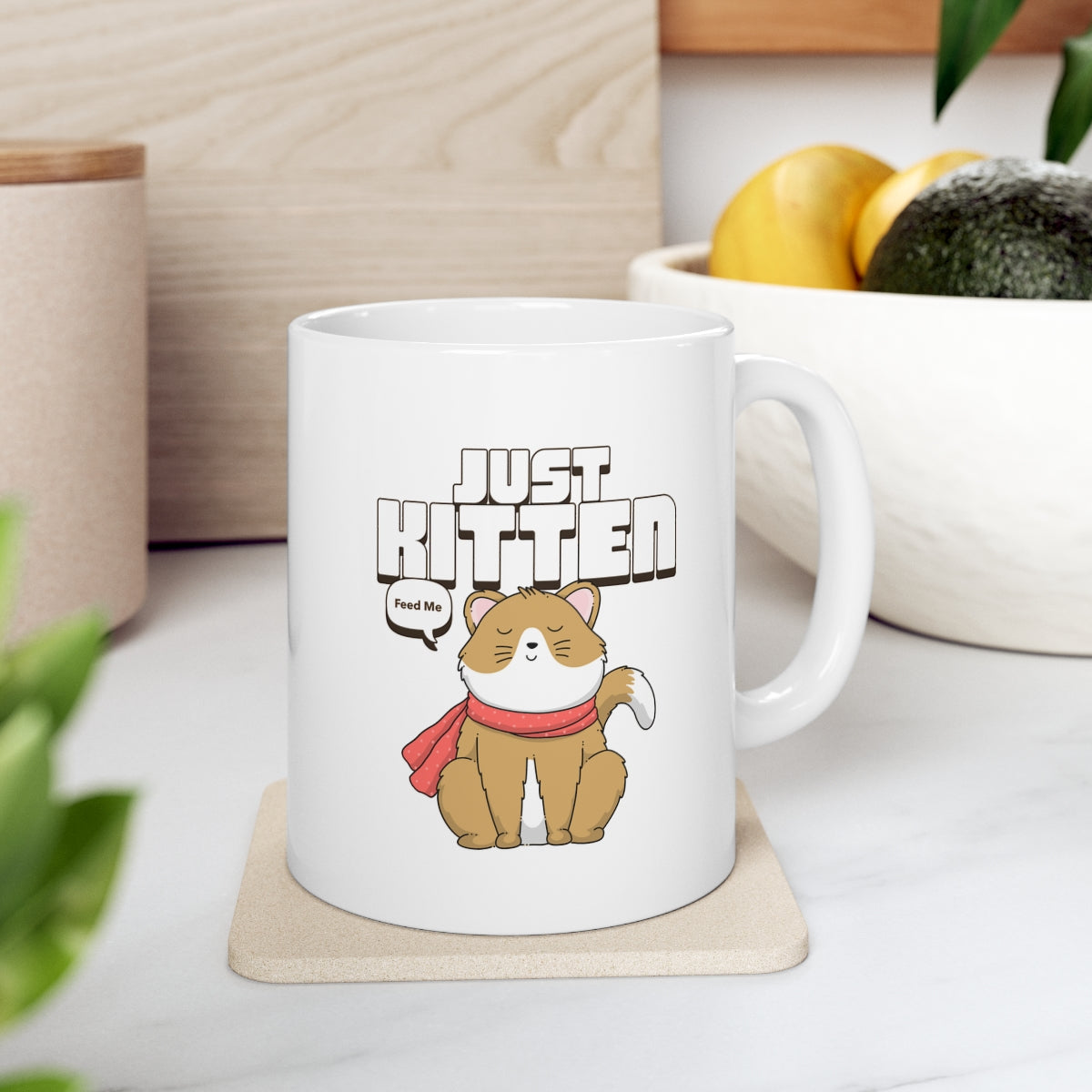 Cat Lover's Delight Novelty Kitten Mug
