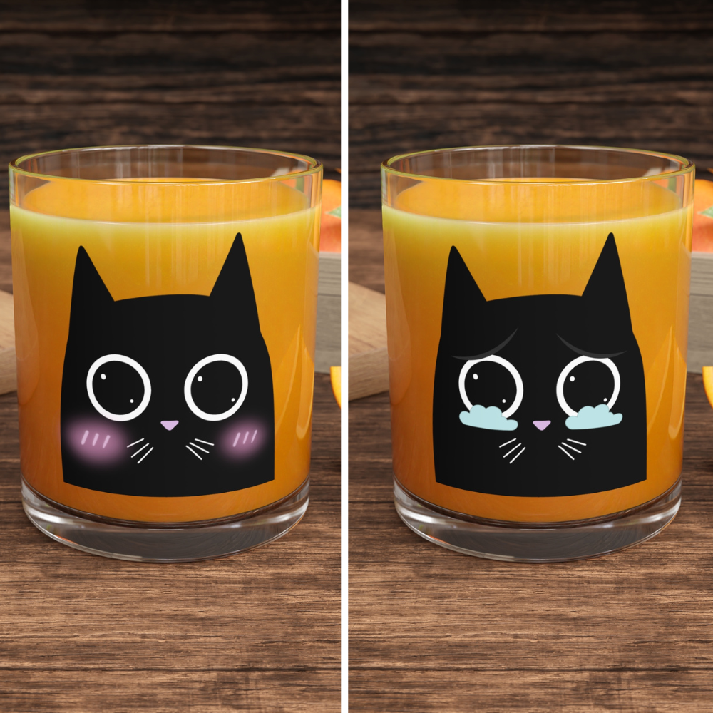 Emotive Feline Mug Set (2 Pieces)