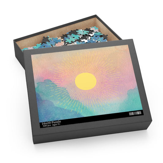 500-Piece Puzzle Featuring a Radiant Sun