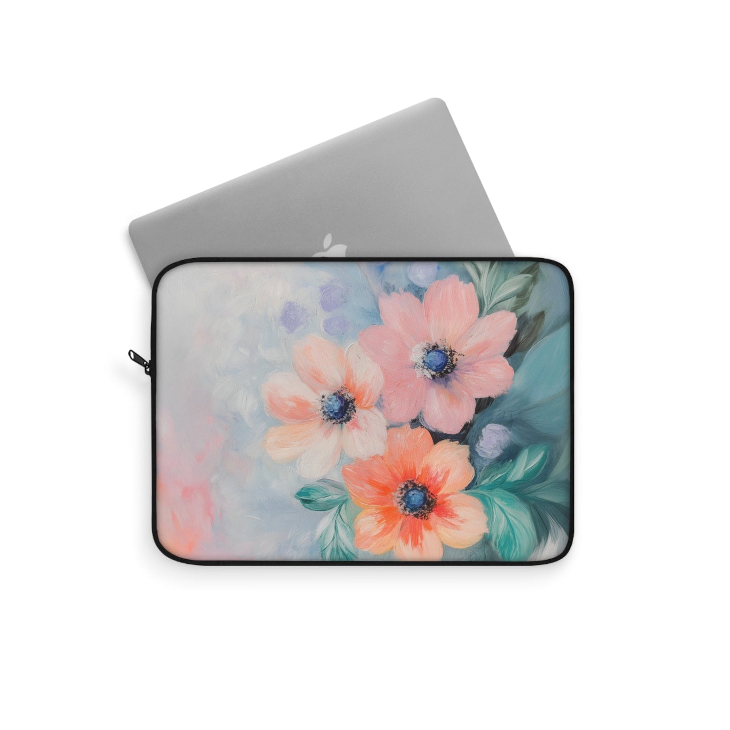 Delicate Flower Pattern Laptop Cover