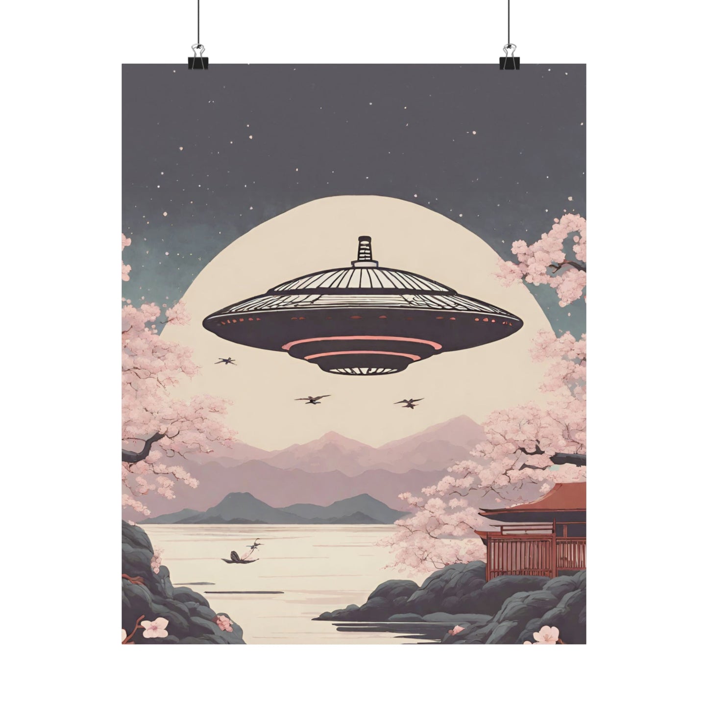 Japanese Vintage UFO Art Print