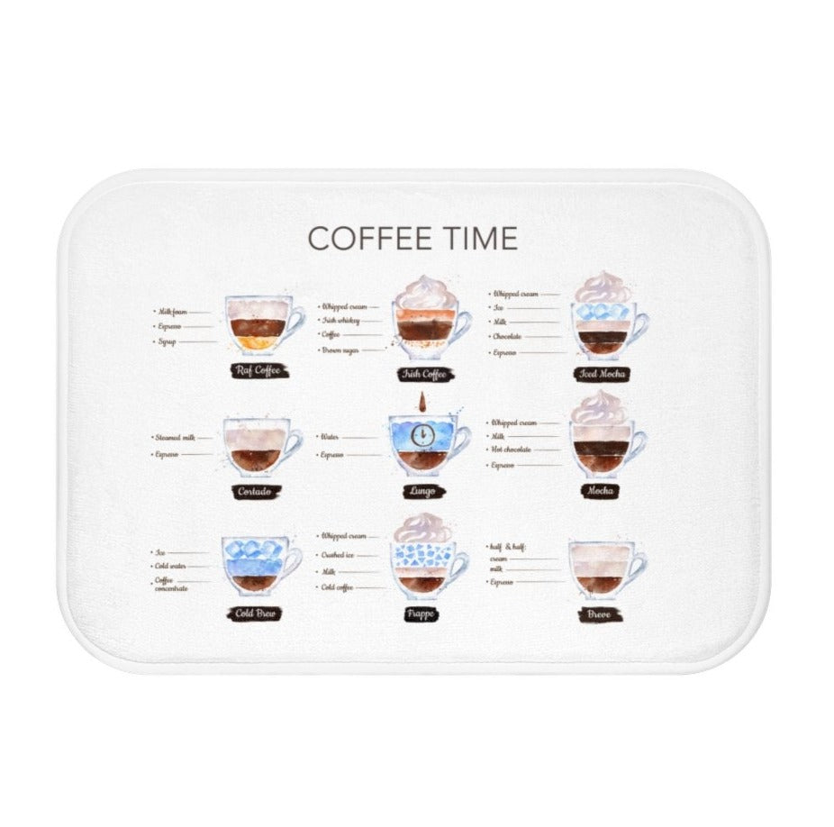 Home Decor Coffee-Themed Bath Mat