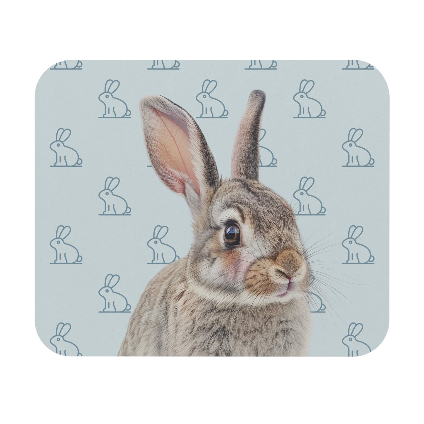 Rose Bunny Desk Mat