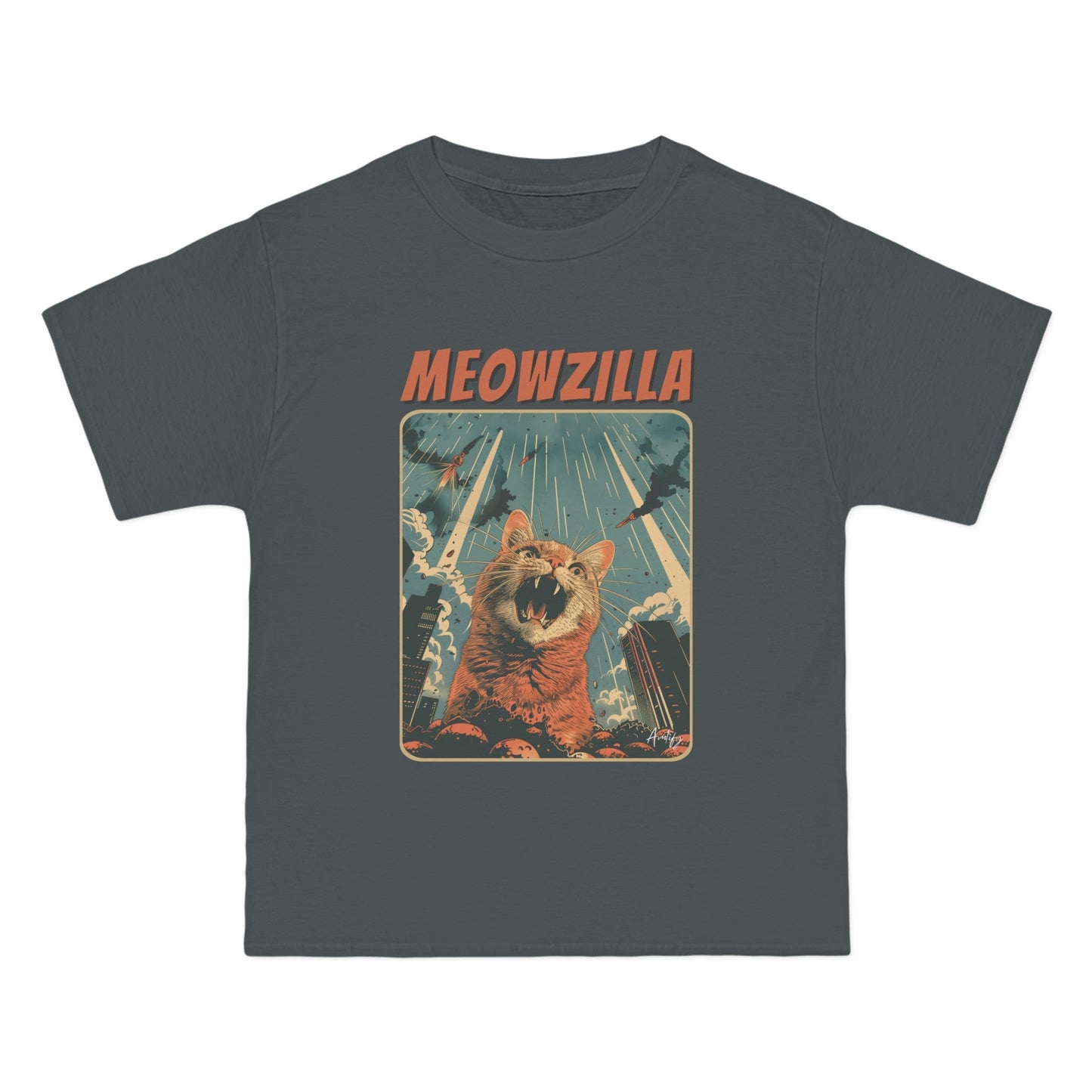 Meowzilla Retro Graphic Tee