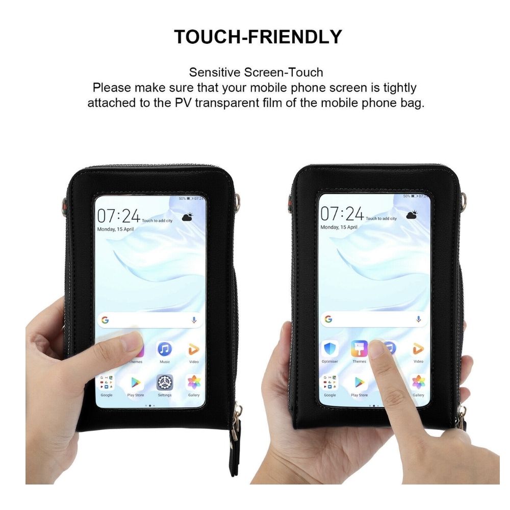 Crossbody Wallet Pouch for Touchscreen Devices