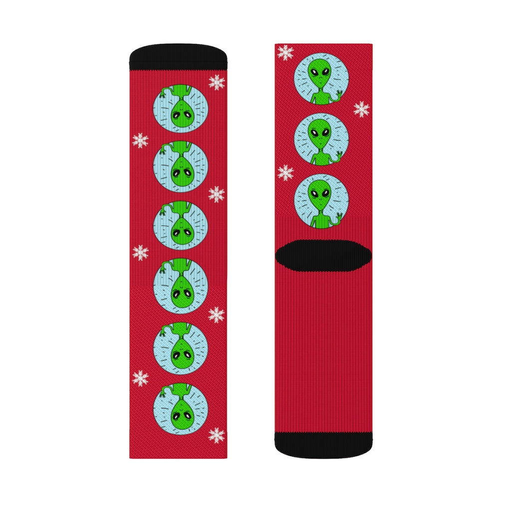 Bizarre Extraterrestrial Socks for Vacation