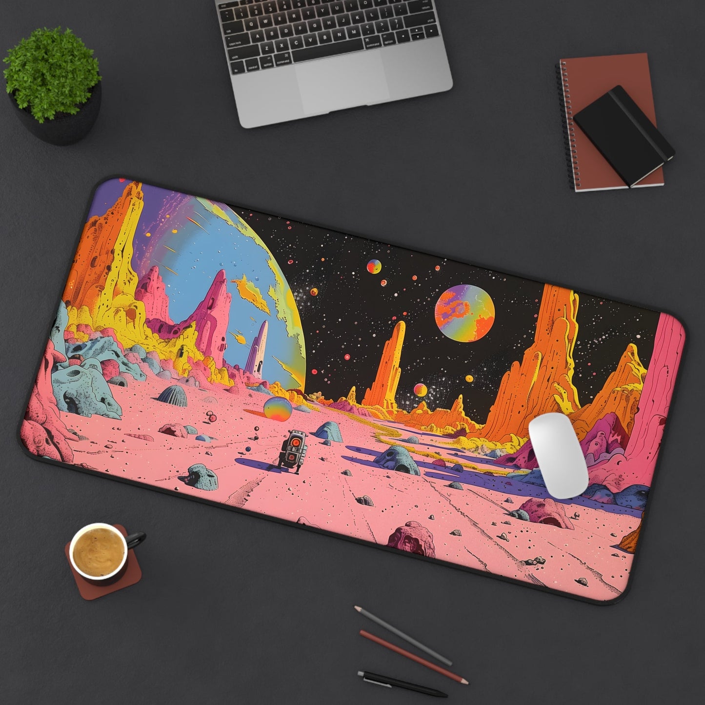 Large Retro Space Robo Mouse Pad - Available in 2 Sizes