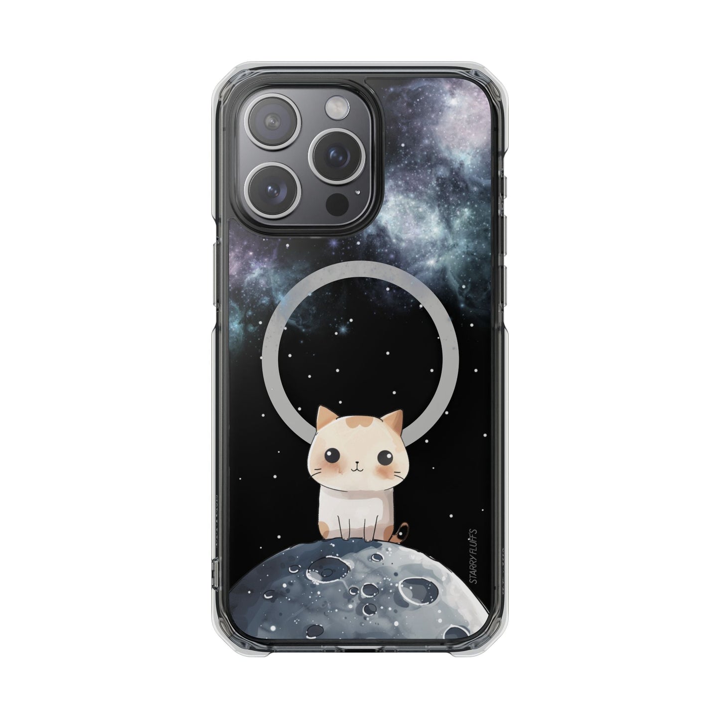 Cosmic Feline - Magnetic iPhone Case with Astronomical Flair