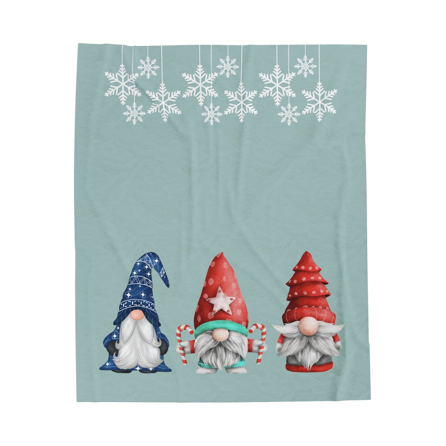 Holiday Gnome Cozy Throw Blanket