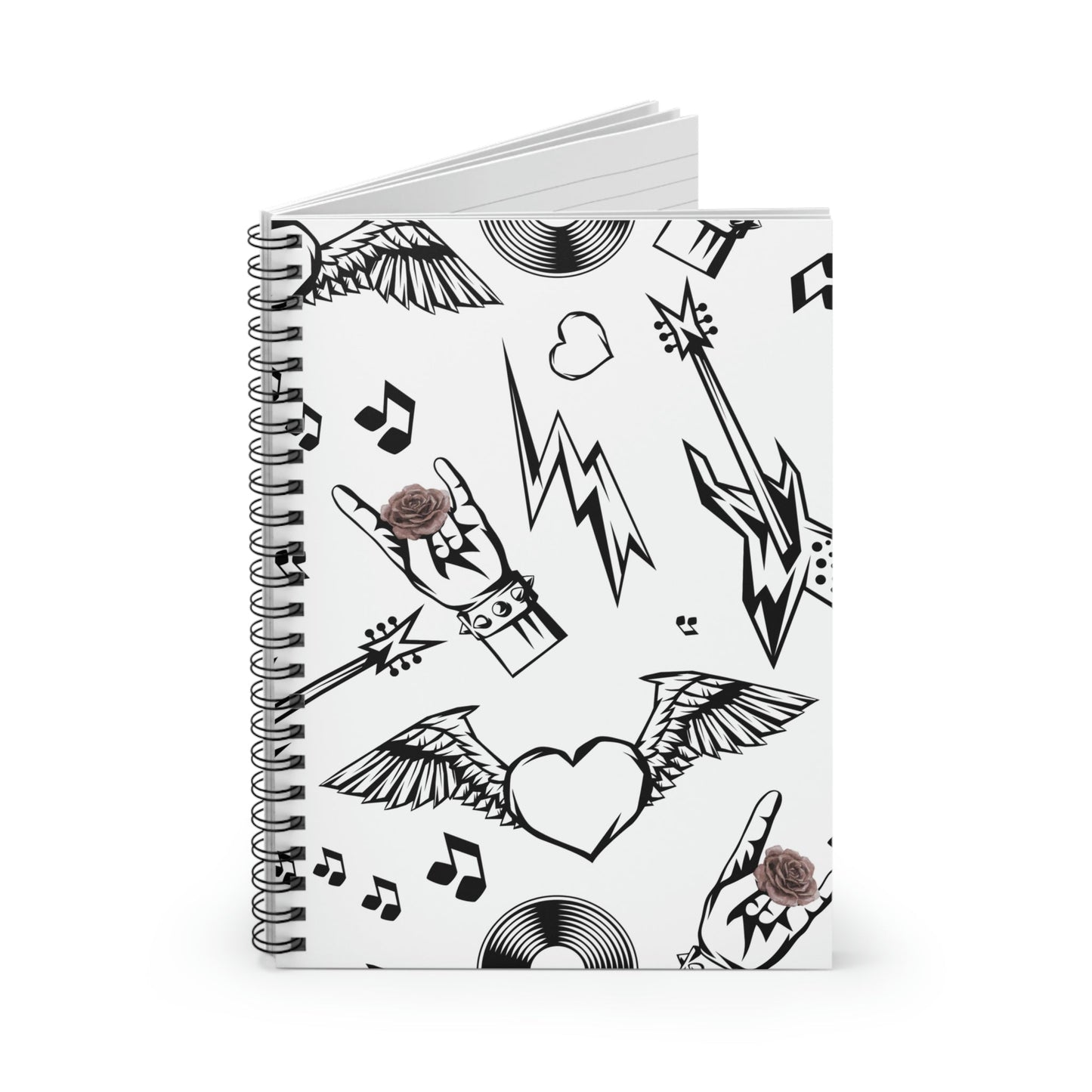 Spiral Notebook - Rock and Blooms