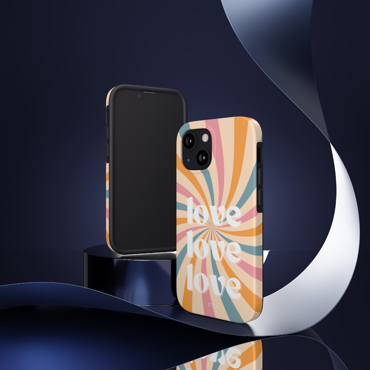 Retro Affection Touch Case for Wireless Charging on iPhone