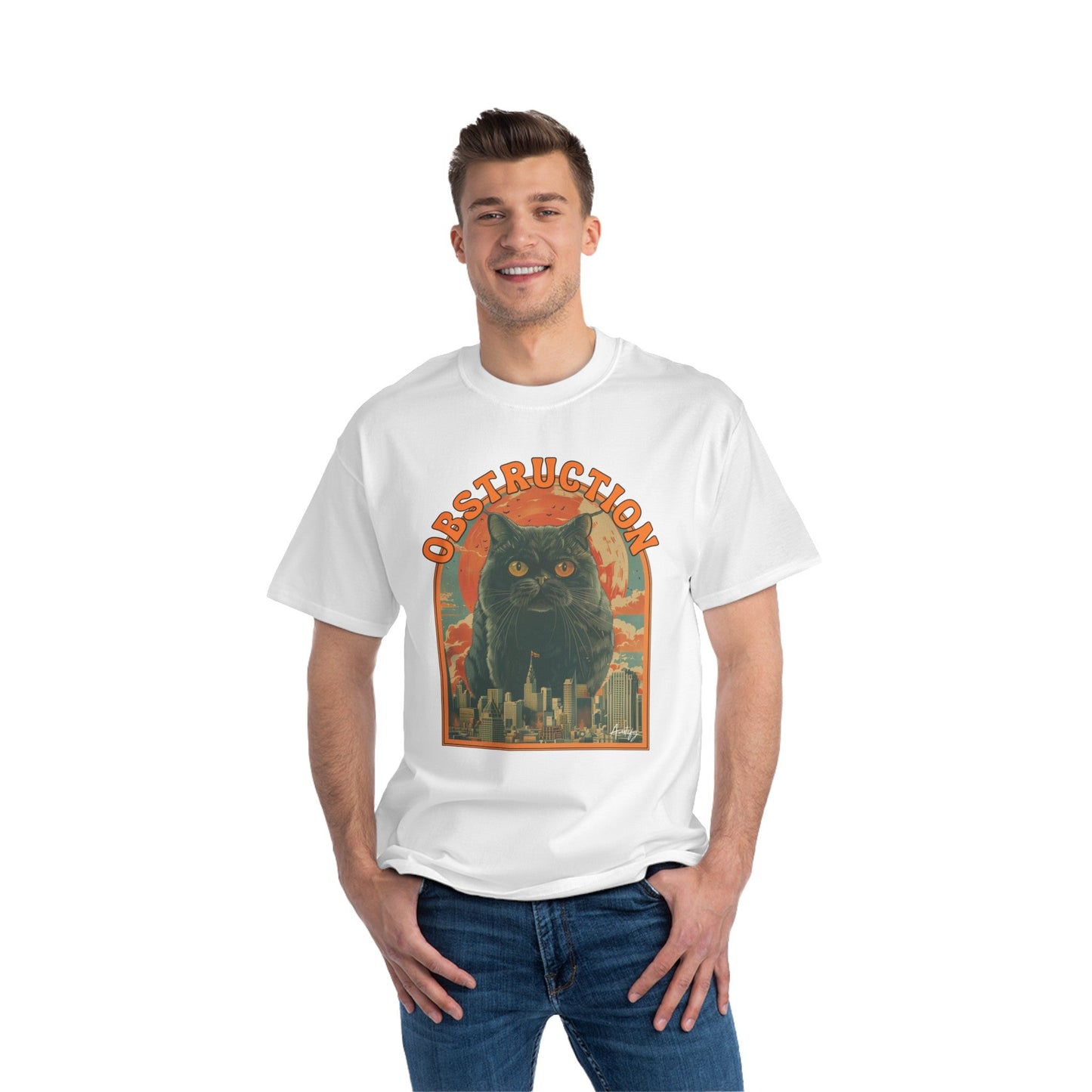 Cat Blockade Vintage Tee