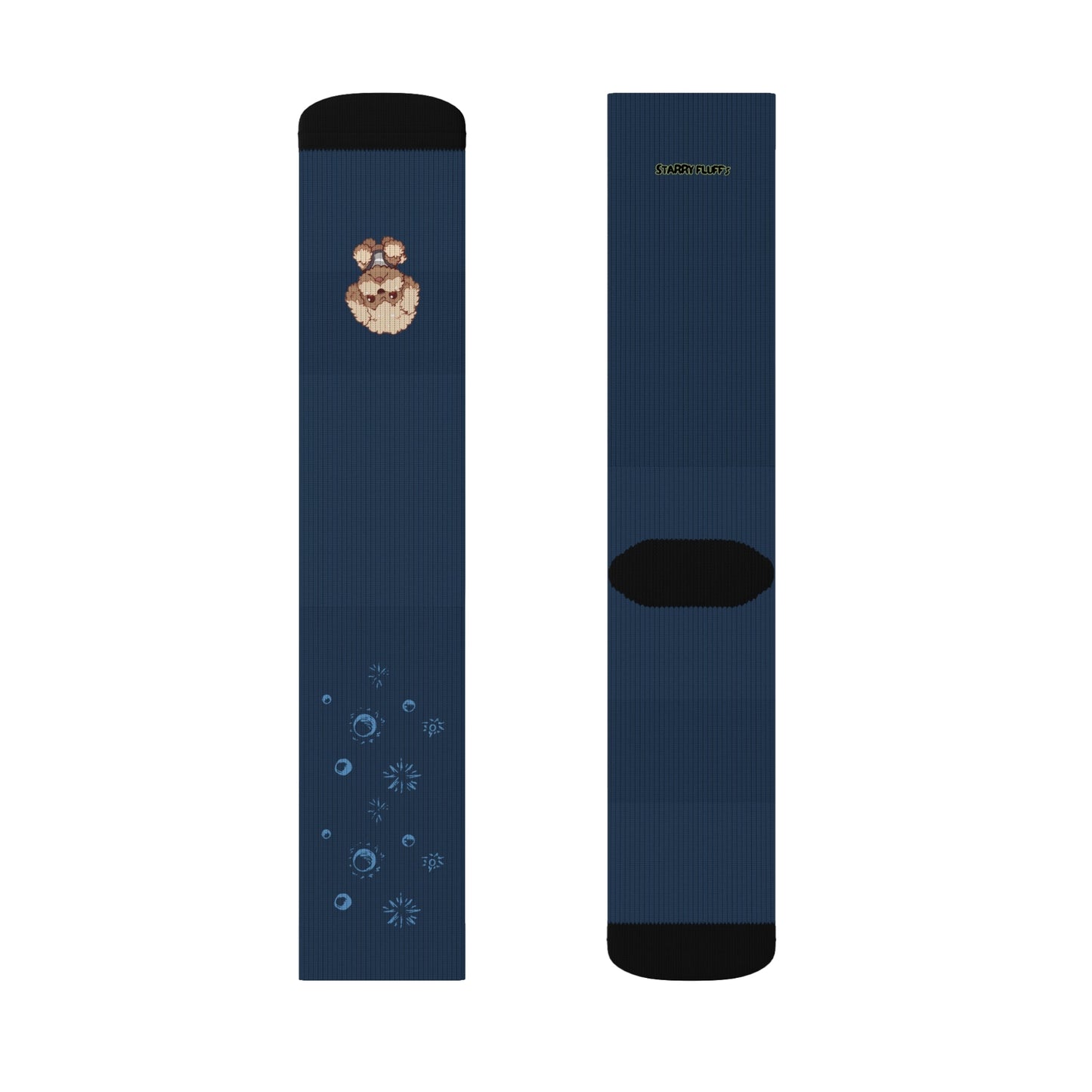 Pookie Poodle Space Adventure Novelty Socks by Starry Fluff