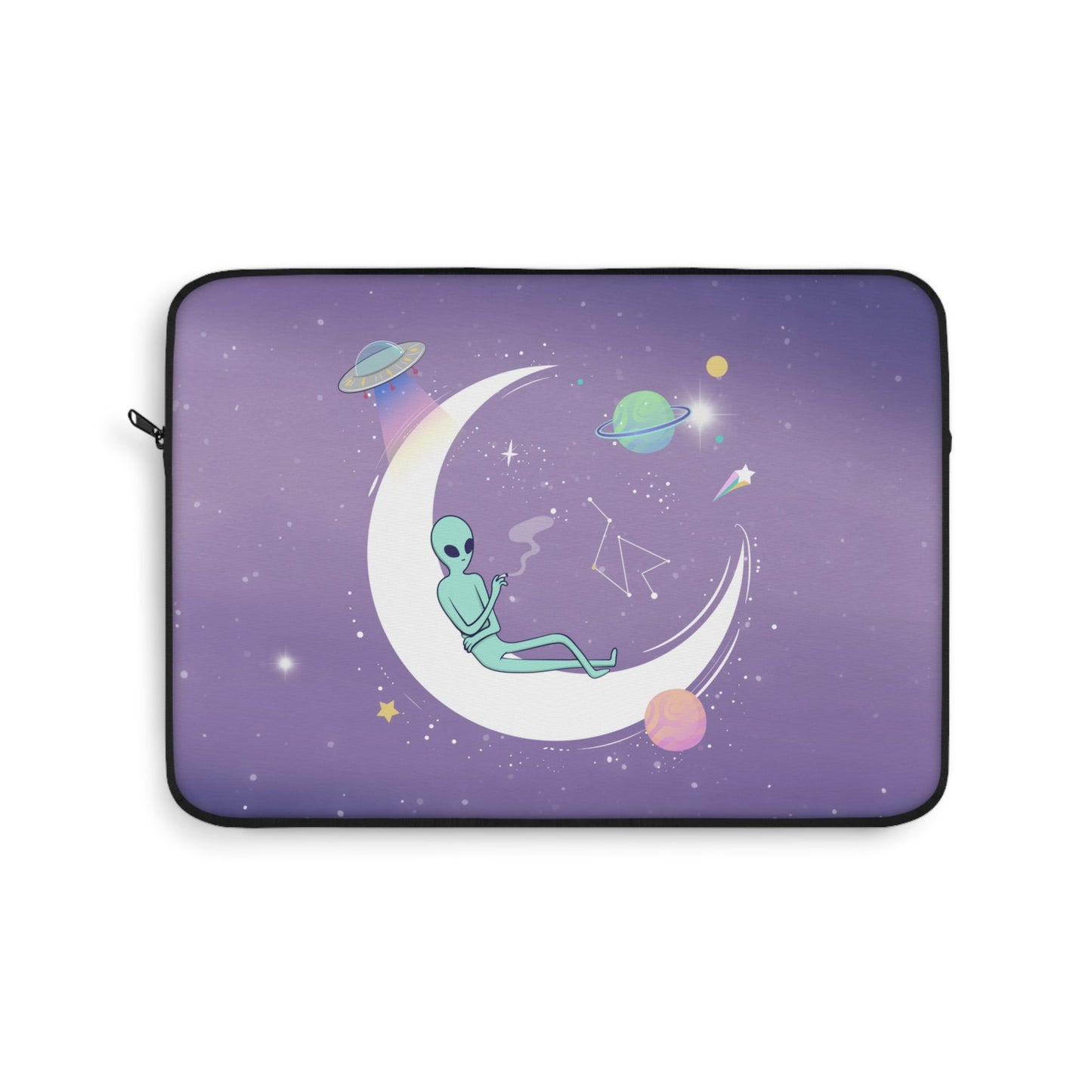 Alien Print Laptop Sleeve - Cool and Otherworldly Design
