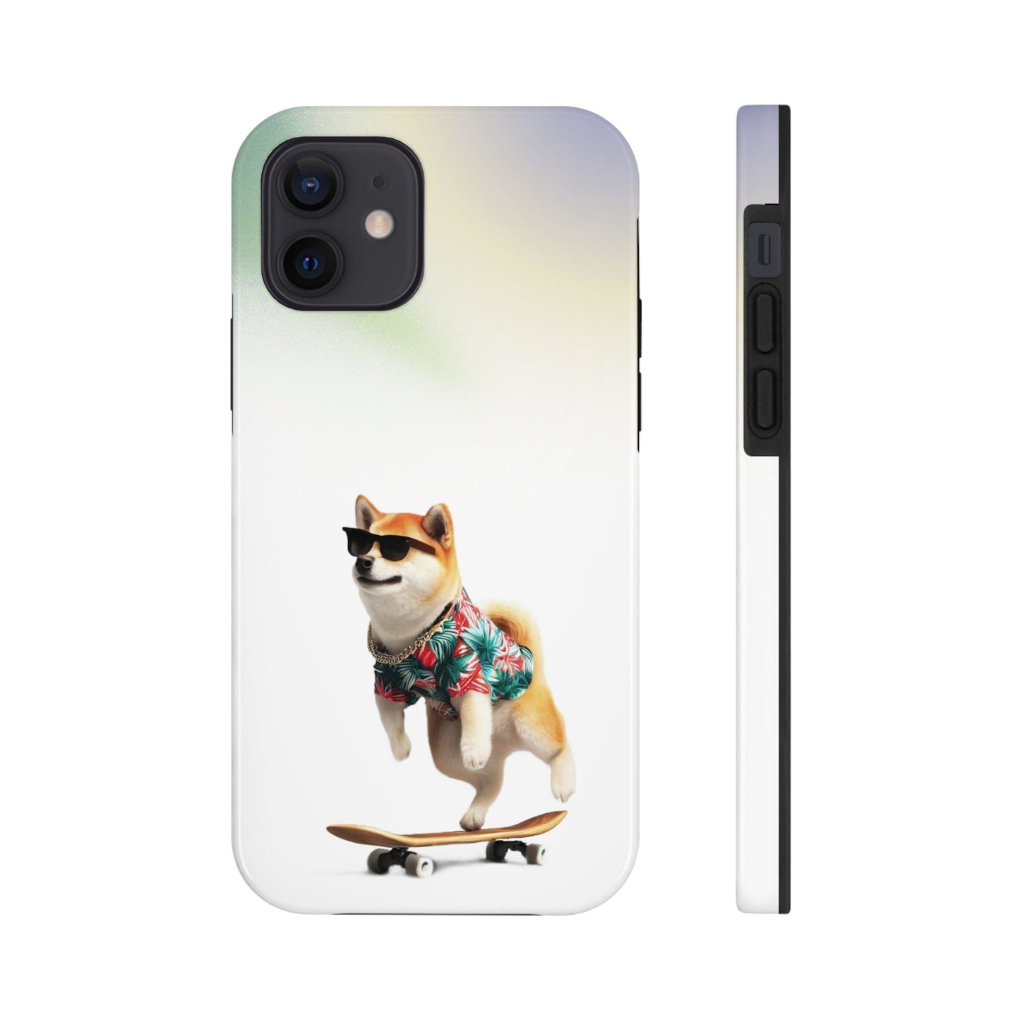 Gradient Touch Case for iPhone with Wireless Charging - Shiba Edition
