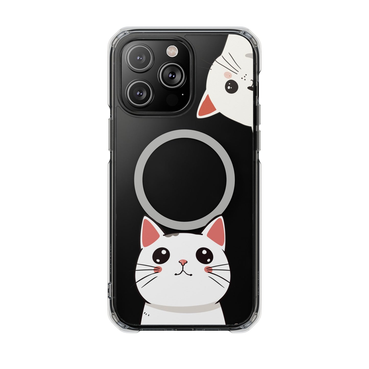 Oneticase Magnetic Case for iPhone with Cute Cat Close-Up Design