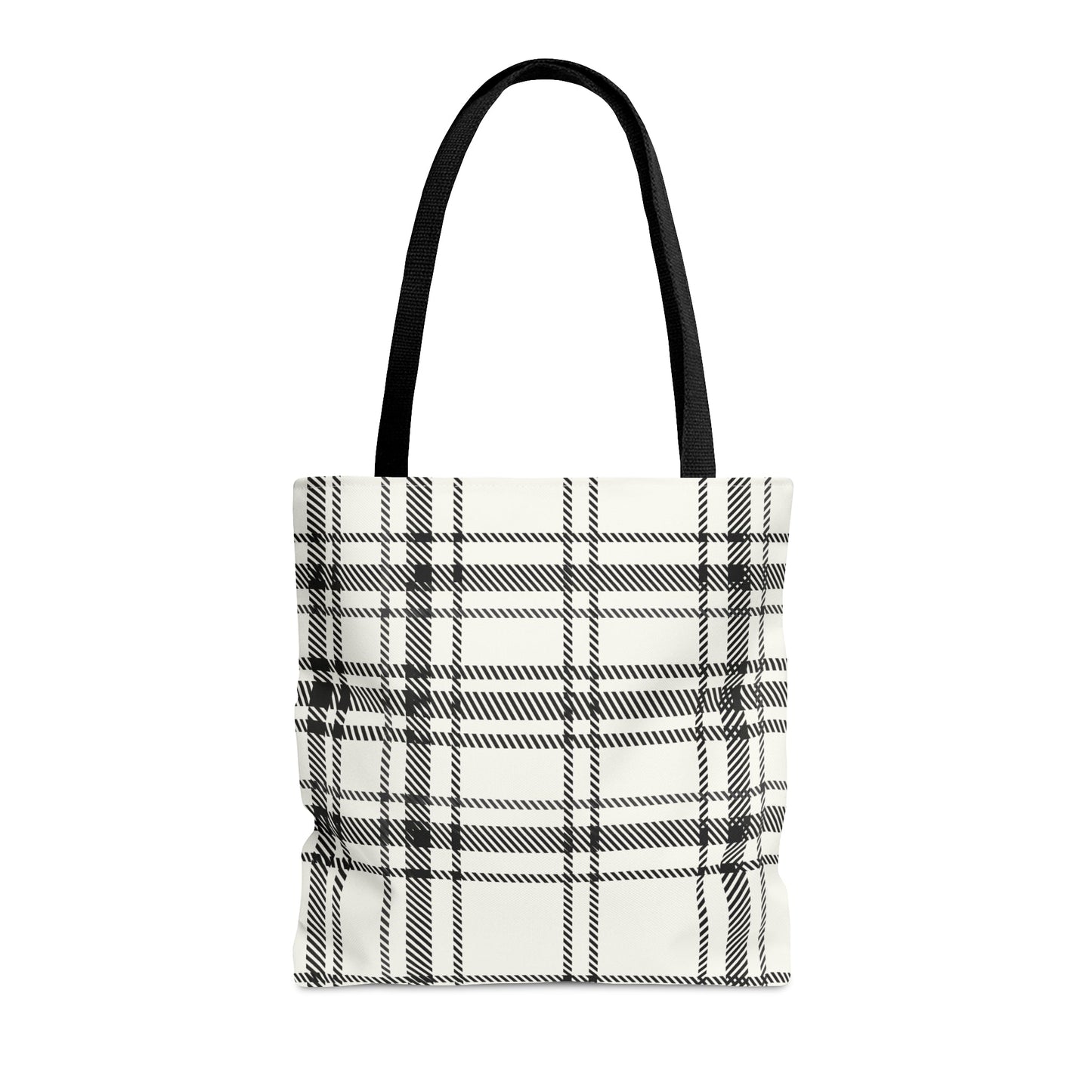 Monochromatic Checkered Handbag