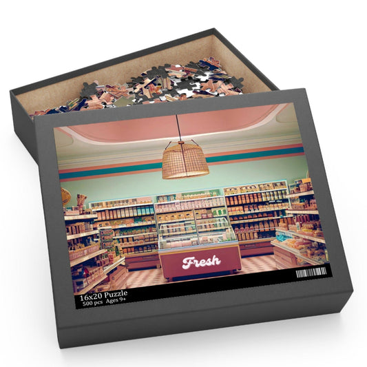 500-Piece Vintage Grocery Store Puzzle