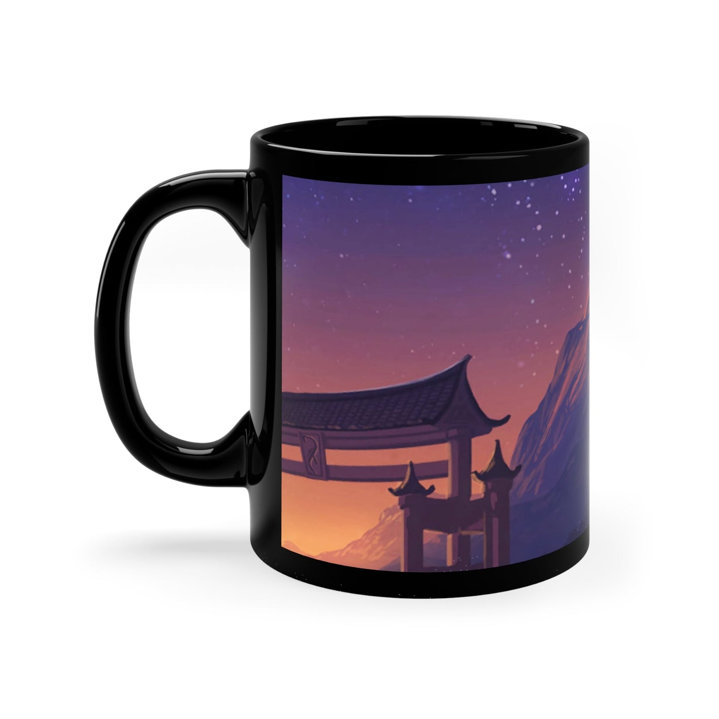 Black Space Girl Anime Coffee Tea Mug