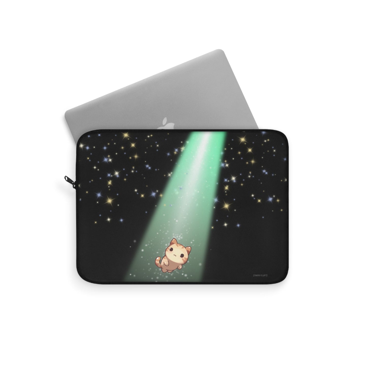 Cosmic Glow Laptop Cover by Starry Fluff