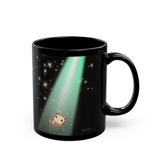 Cosmic Kitty Delight Coffee Tea Mug by Starry Fluff's