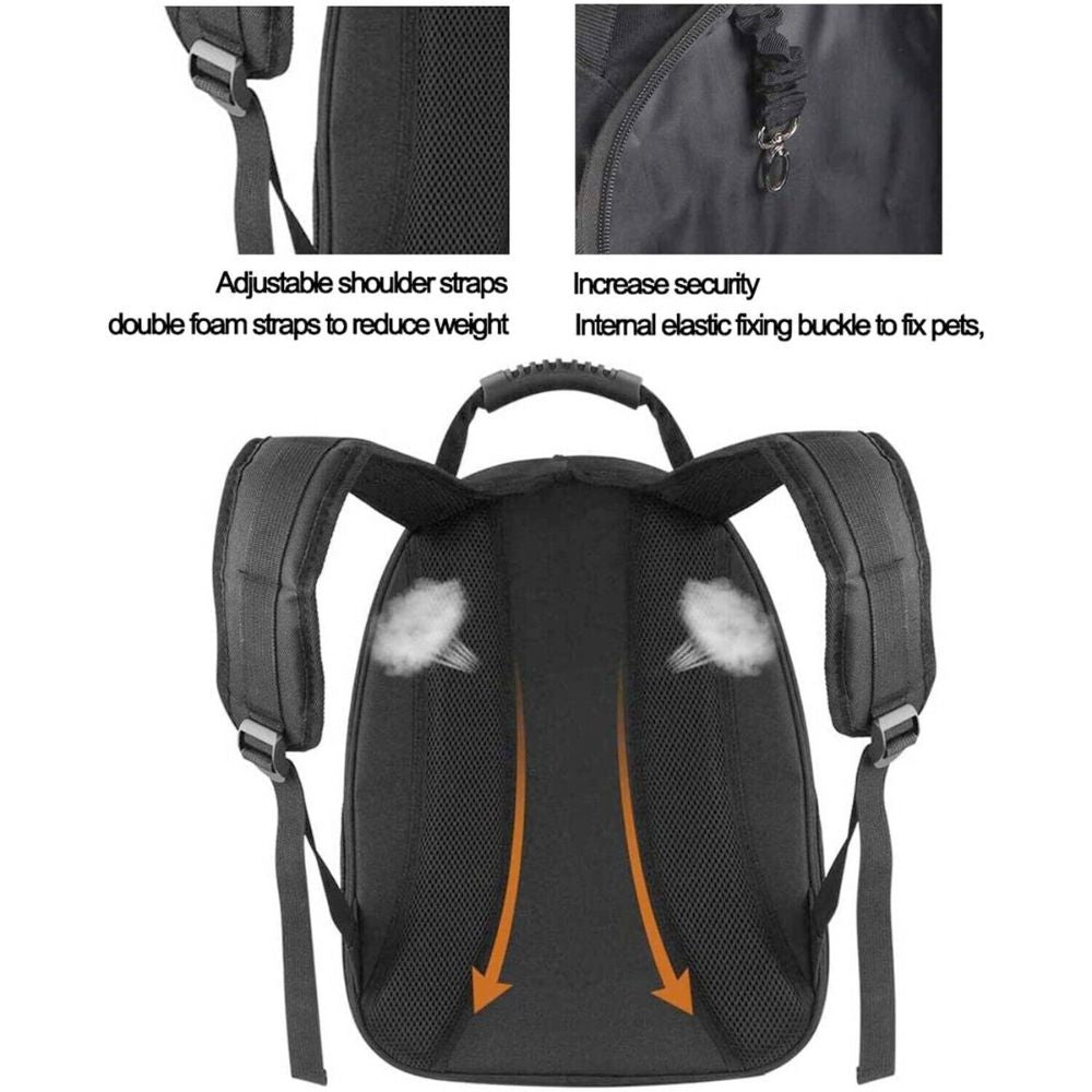 Hard Case Backpack for Traveling with Pets