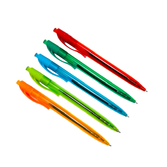 1000 Units of See-Through Smooth Writing Pens